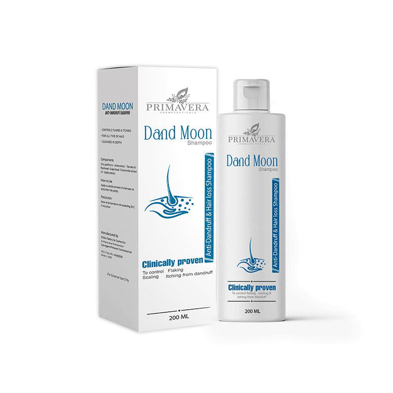 Primavera Dand Moon product packaging on a white background